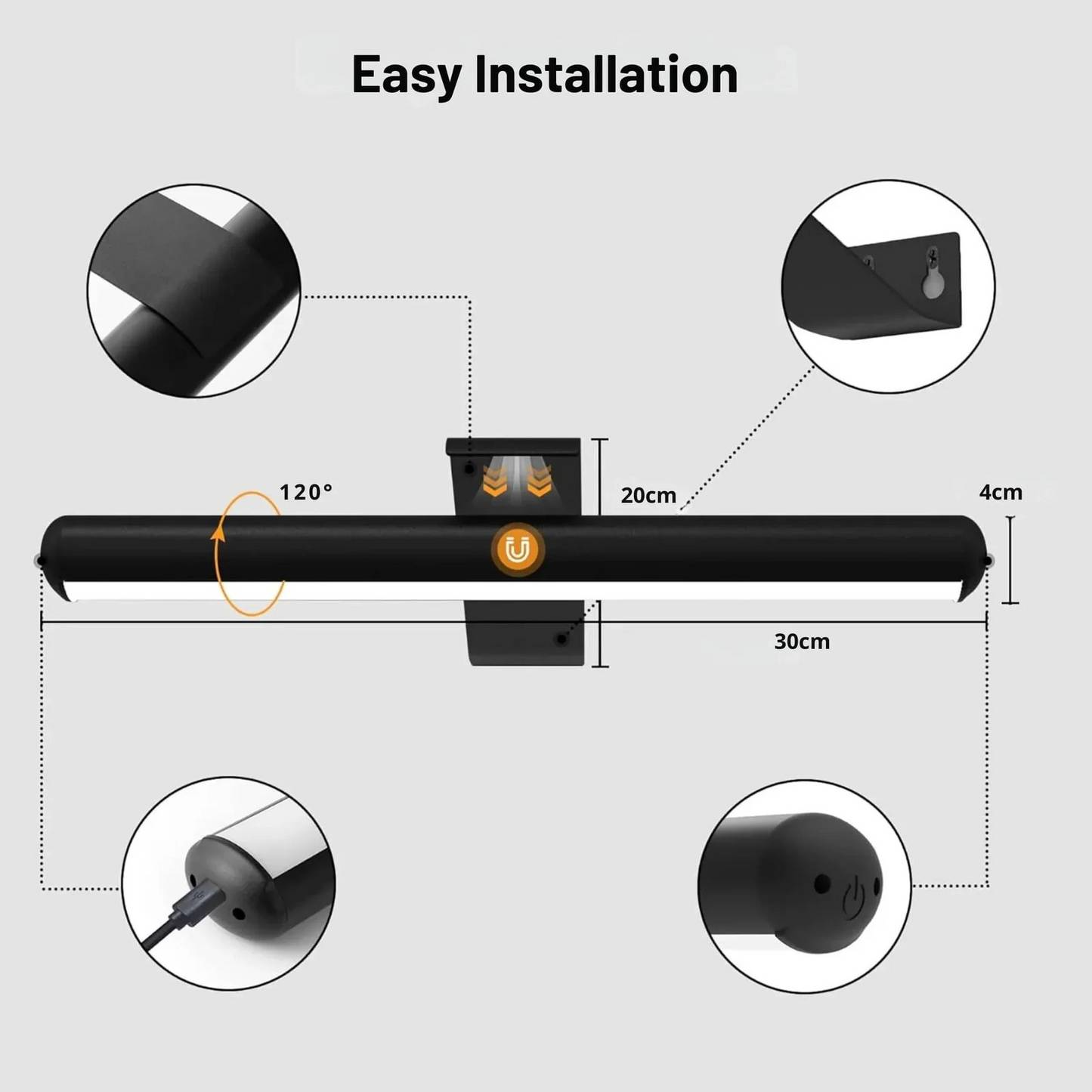 Gallery Lamp – Wireless Rechargeable Wall Lamp