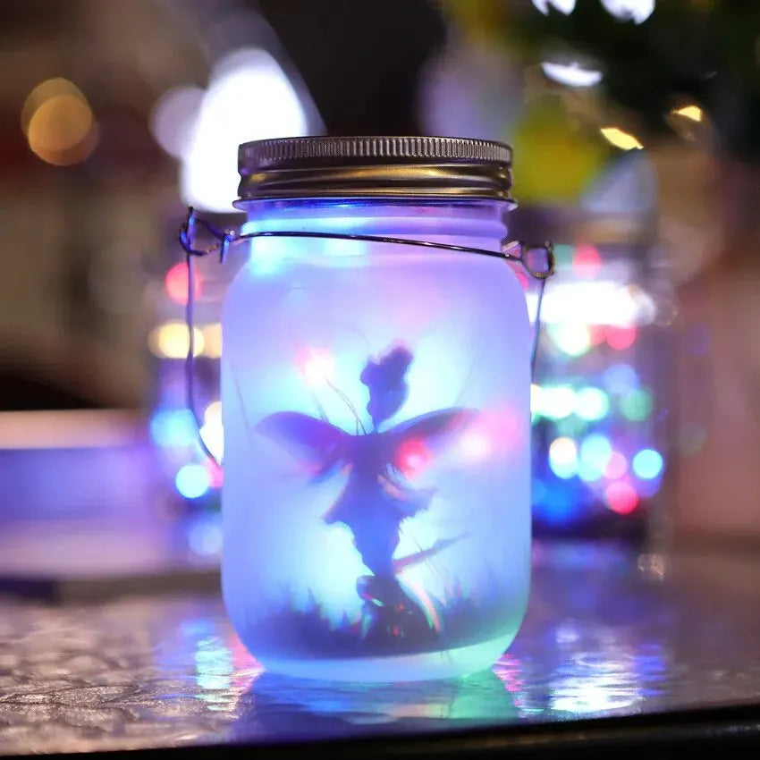Solar Mason Jar Lantern – Waterproof Fairy Lights