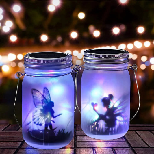 Solar Mason Jar Lantern – Waterproof Fairy Lights