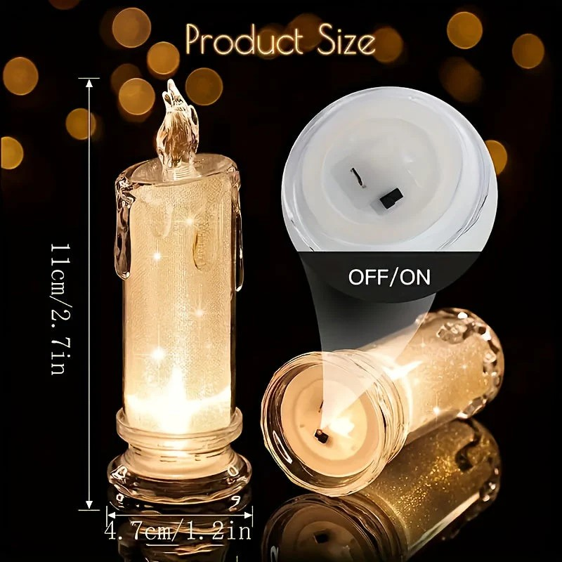 Romantic Flameless LED Candle Set – Battery-Operated Mood Lights
