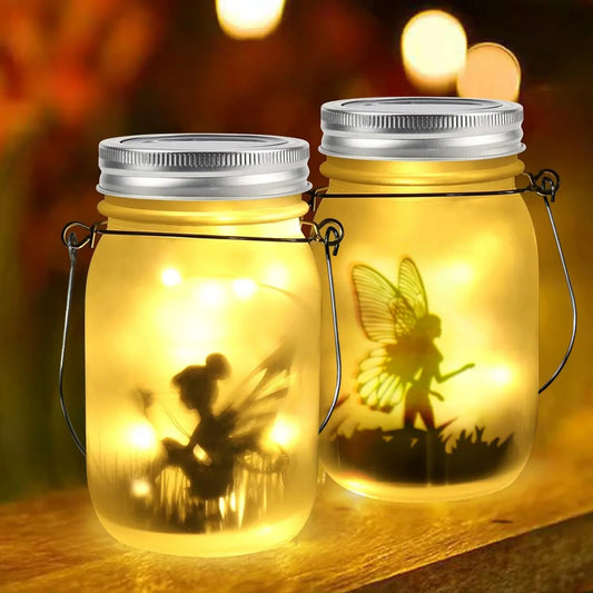 Solar Mason Jar Lantern – Waterproof Fairy Lights